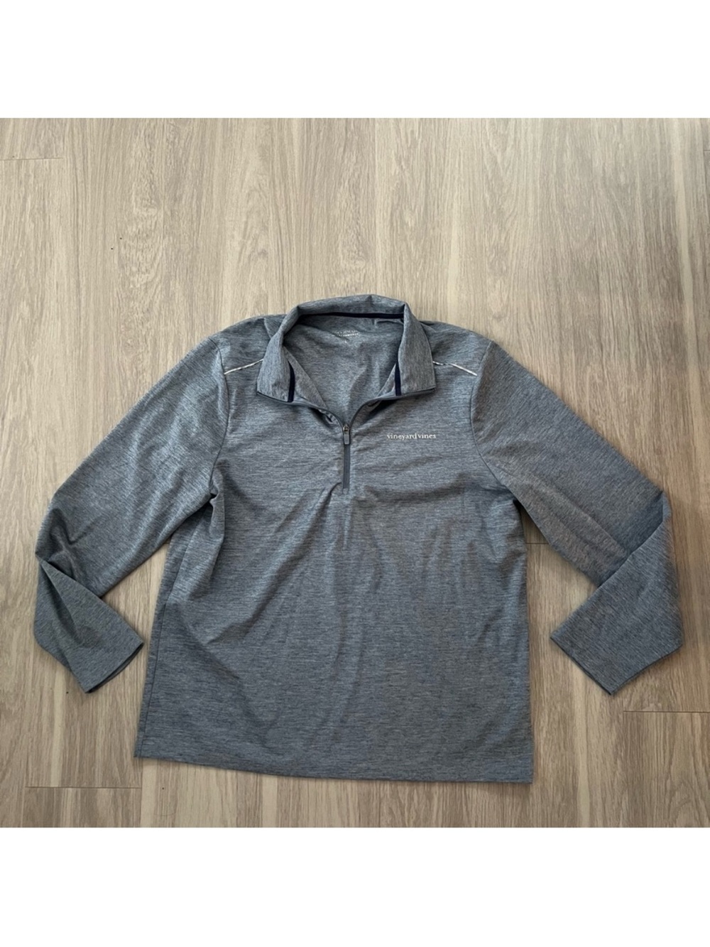 Vineyard Vines Men’s Performance Quarter Zip Pullover Gray Size Large